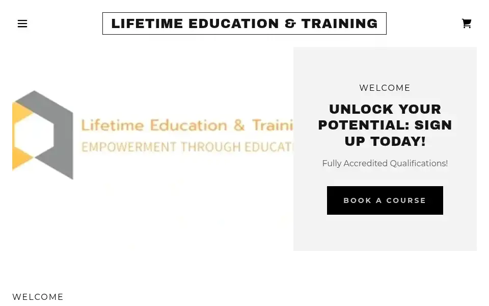 Screenshot of lifetimeeducationandtraining.co.uk