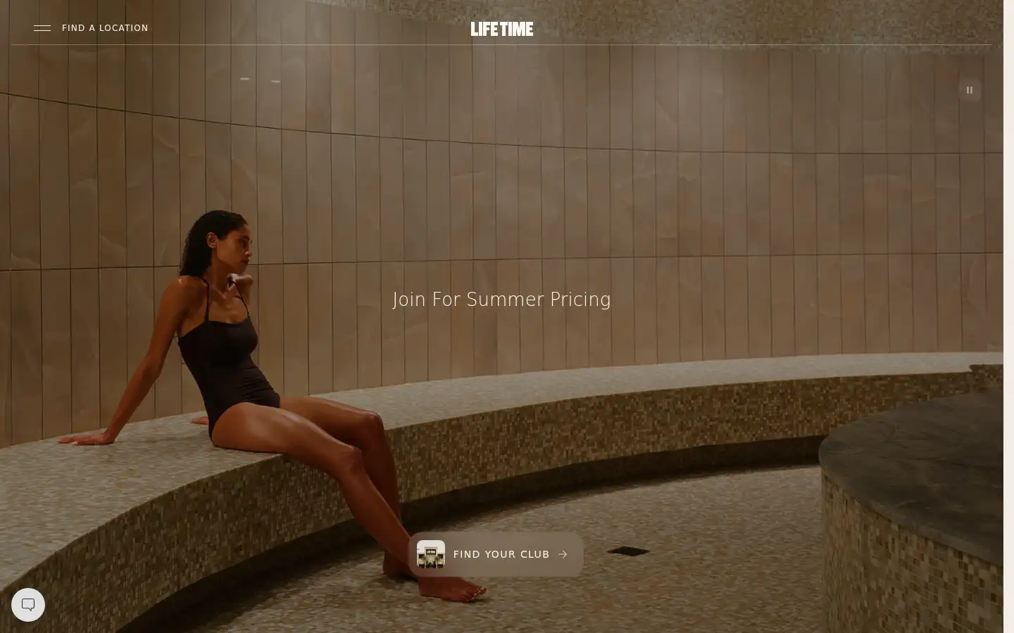 Screenshot of lifetimefitness.com