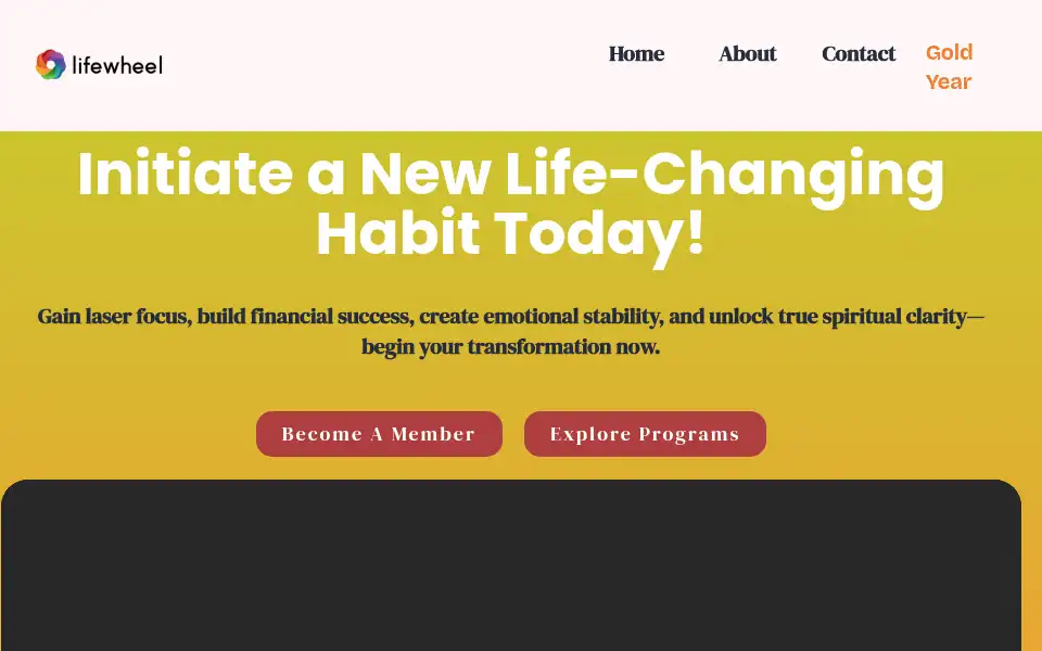 Screenshot of lifewheel.co