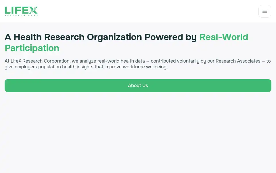Screenshot of lifexresearch.com