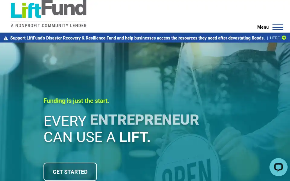 Screenshot of liftfund.com