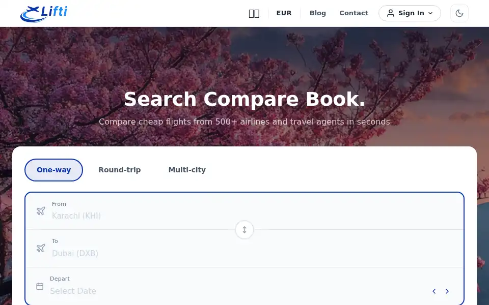 Screenshot of lifti.io