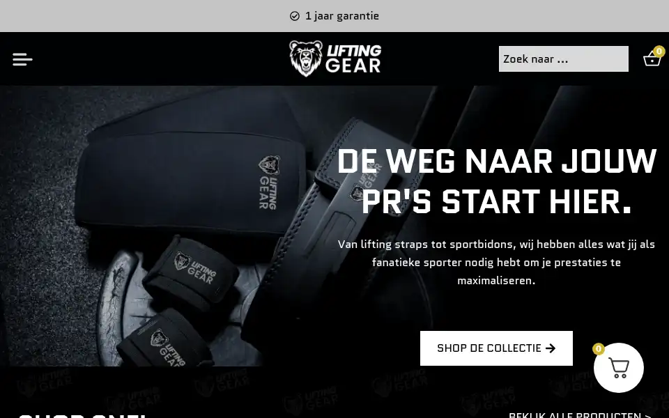 Screenshot of lifting-straps.nl