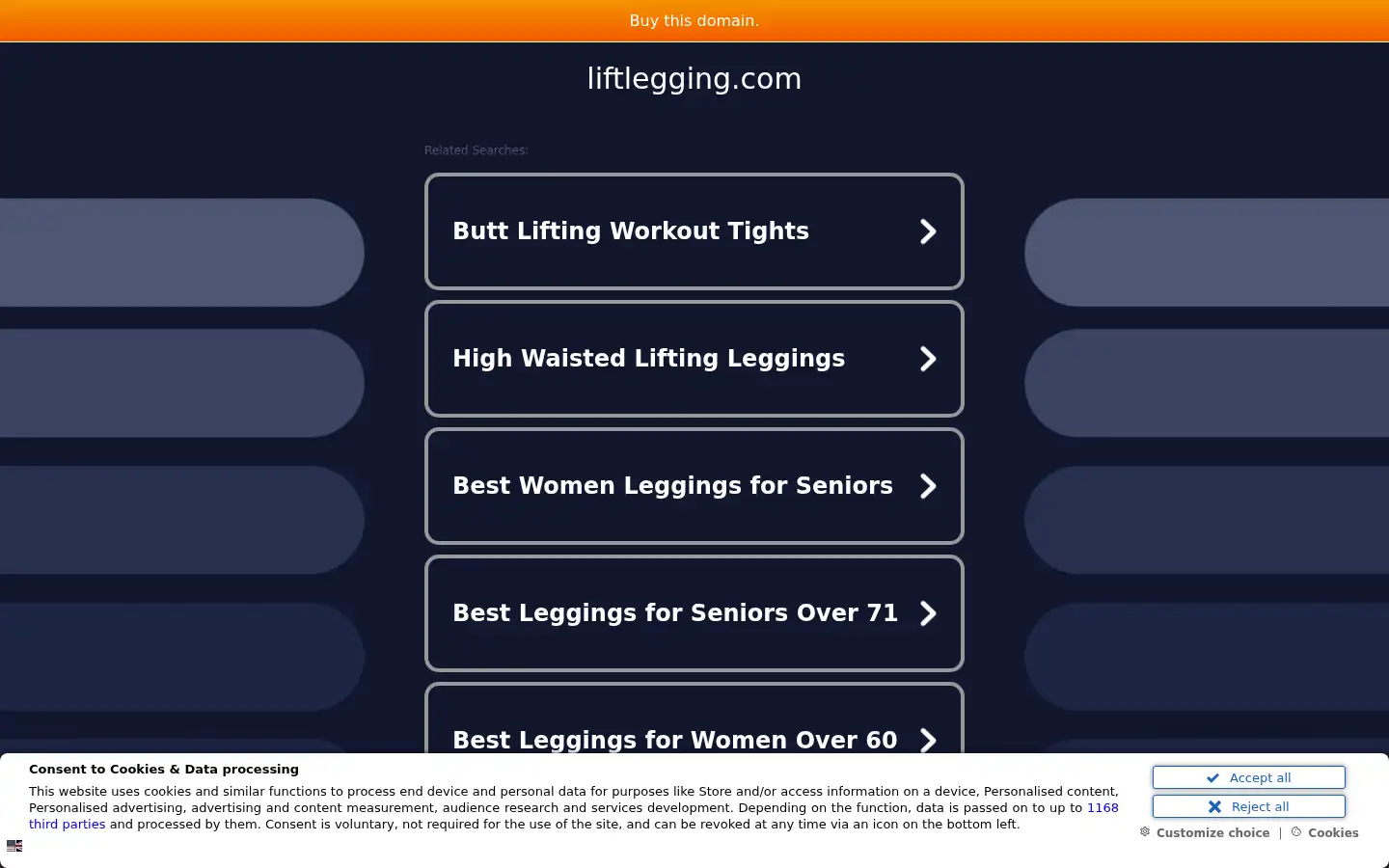 Screenshot of liftlegging.com