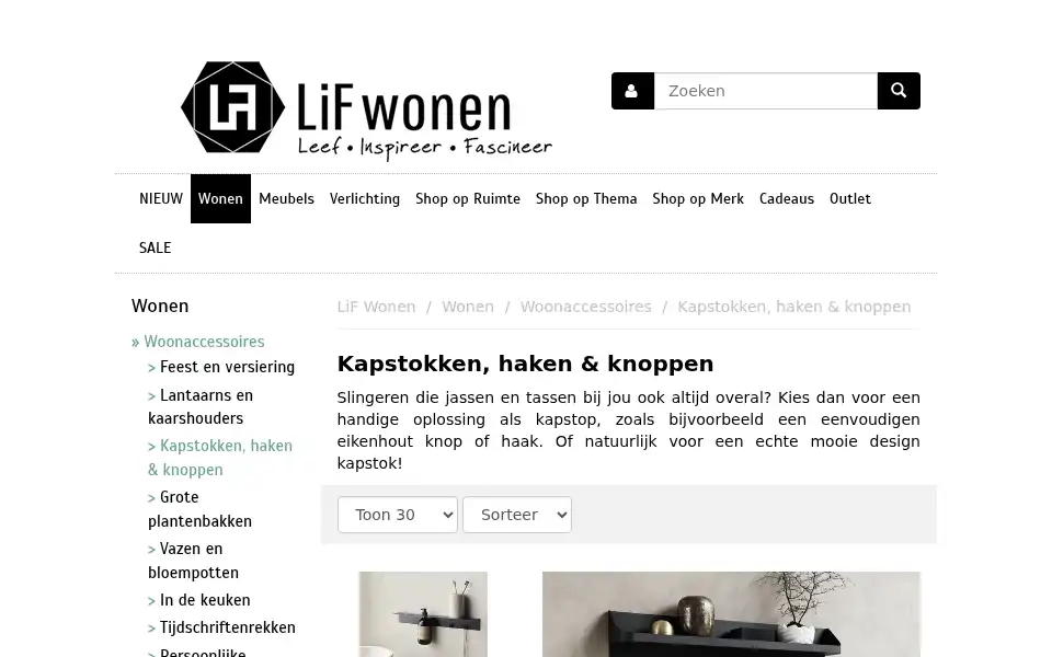 Screenshot of lifwonen.nl