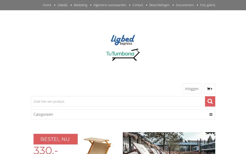 Screenshot of ligbedexpress.nl