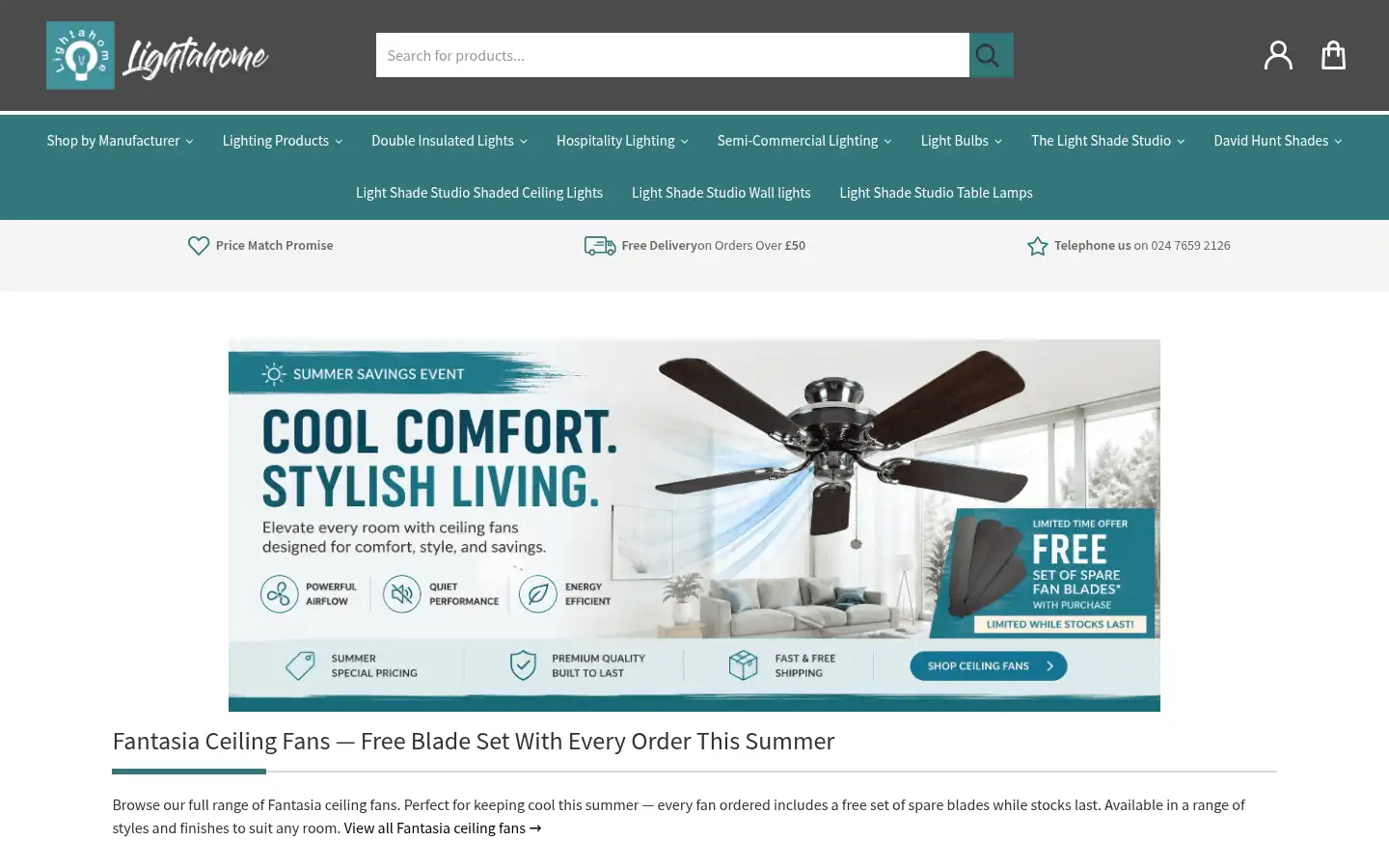 Screenshot of lightahome.net