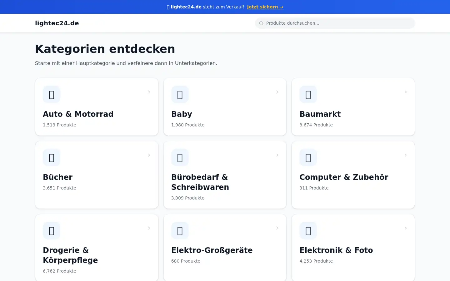 Screenshot of lightec24.de