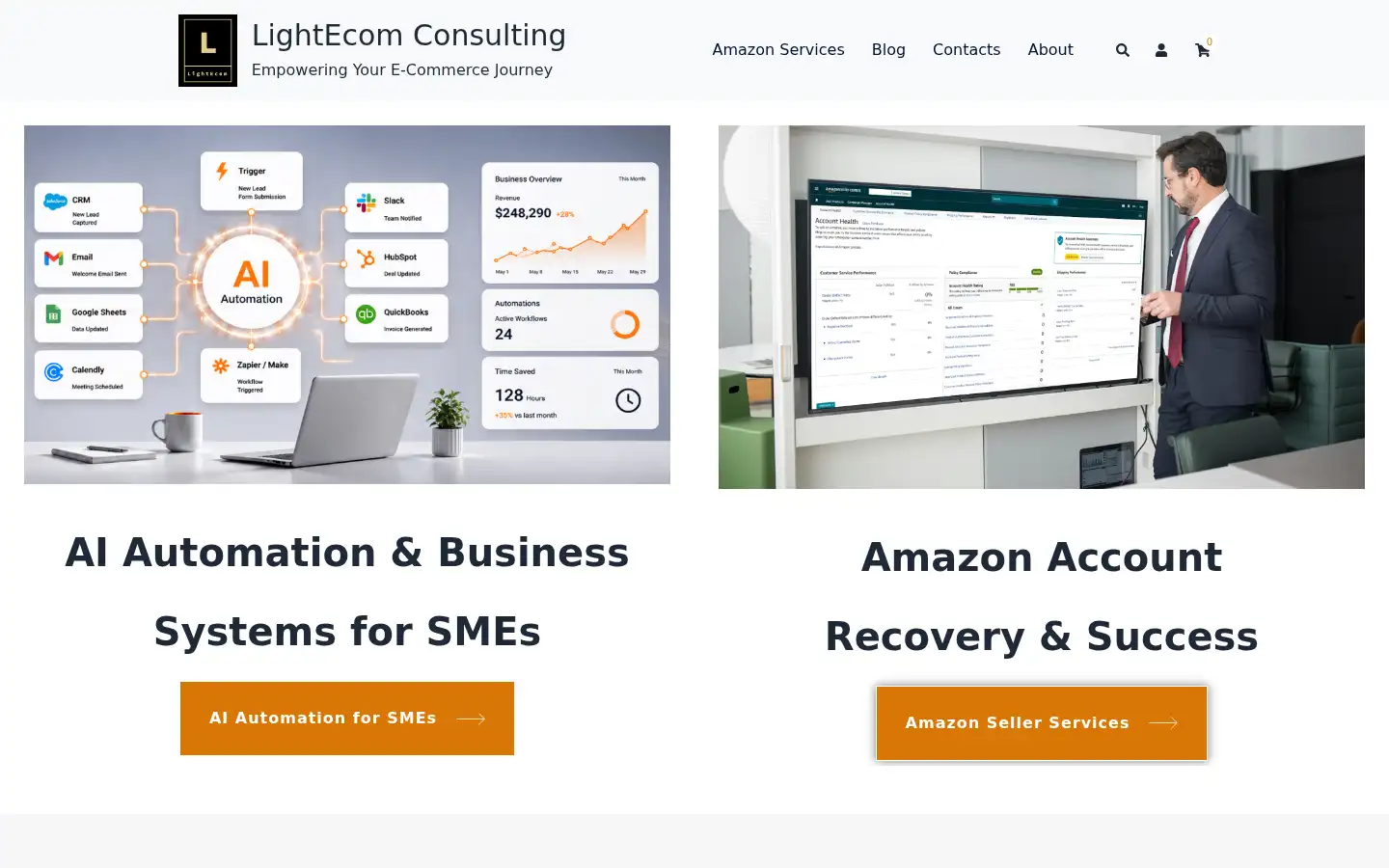Screenshot of lightecom.co.uk