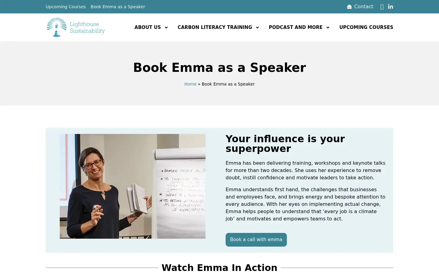 Screenshot of lighthouse-sustainability.co.uk