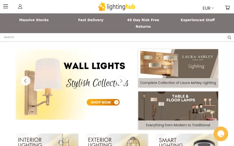 Screenshot of lightinghub.co.uk