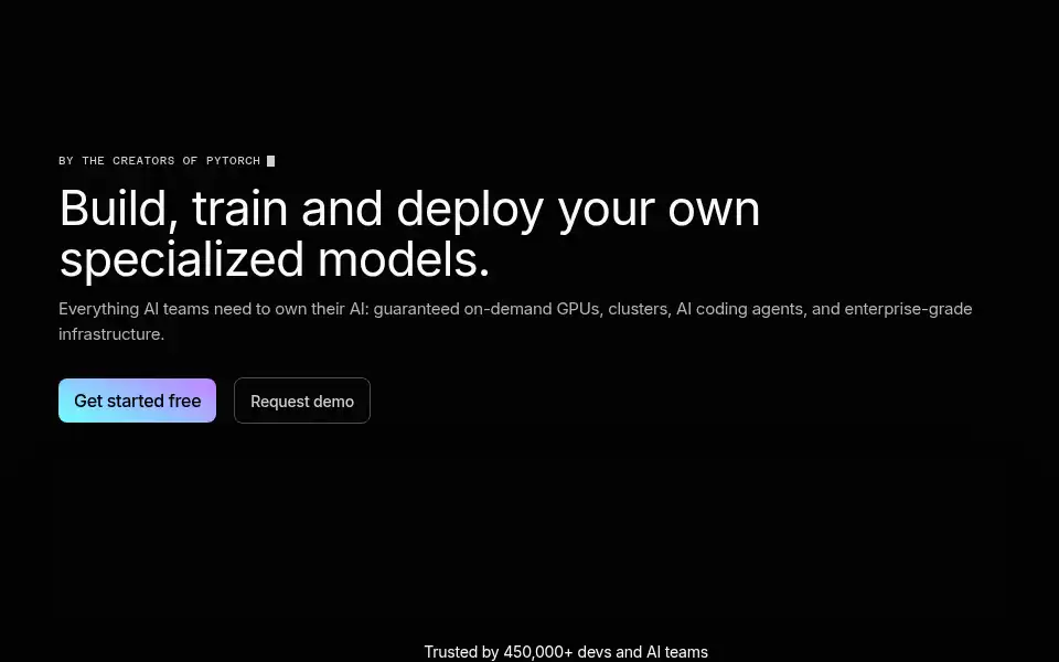 Screenshot of lightning.ai
