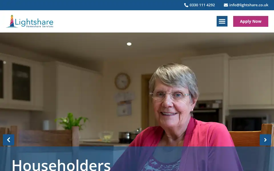Screenshot of lightshare.co.uk
