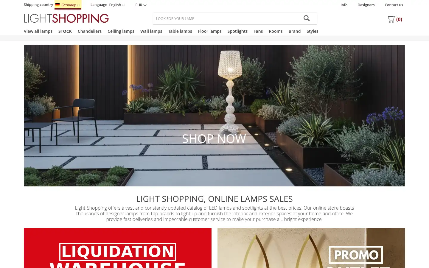 Screenshot of lightshopping.com