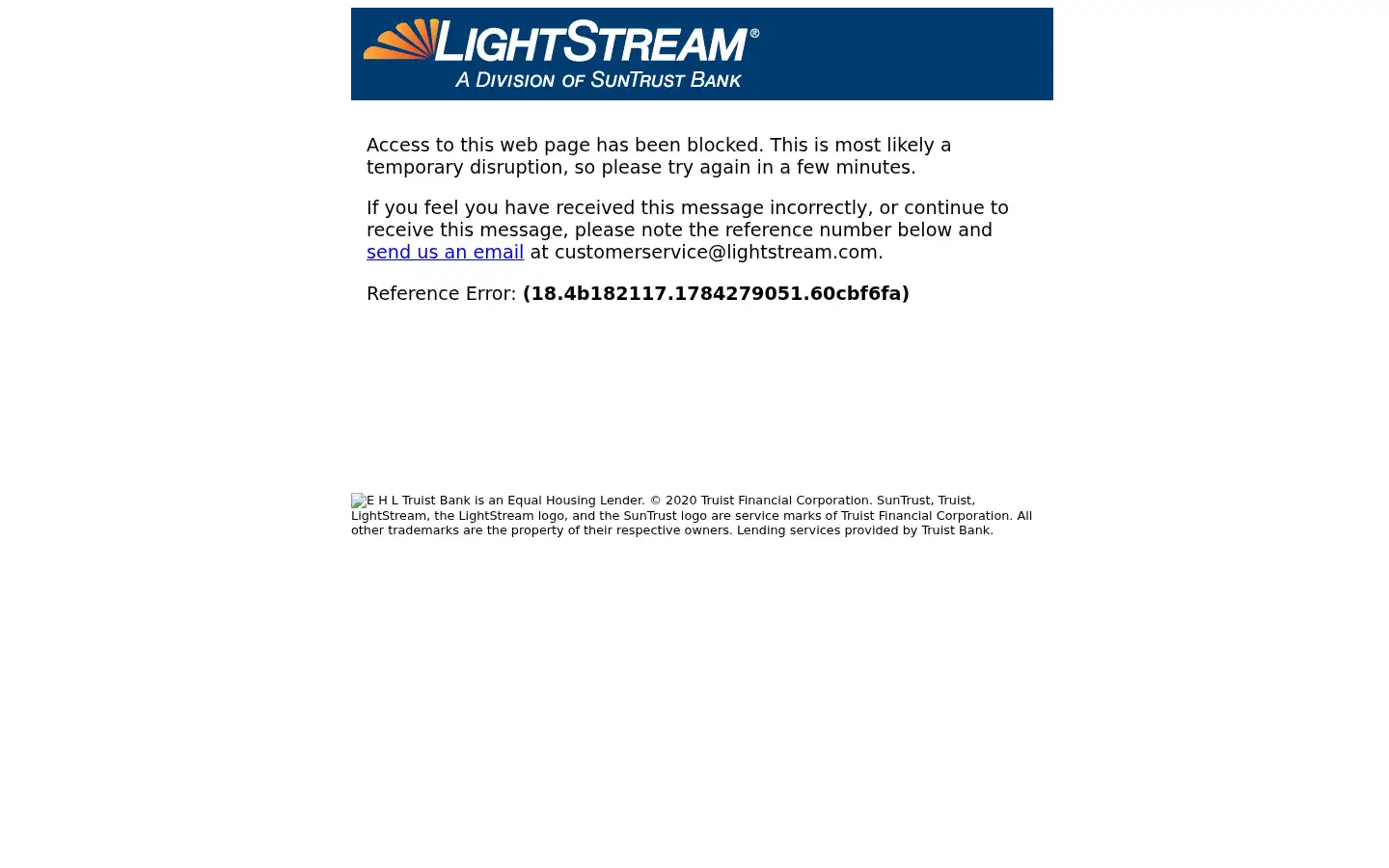 Screenshot of lightstream.com