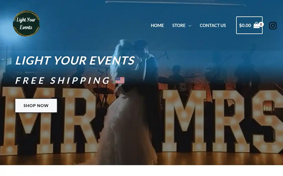 Screenshot of lightyourevents.com