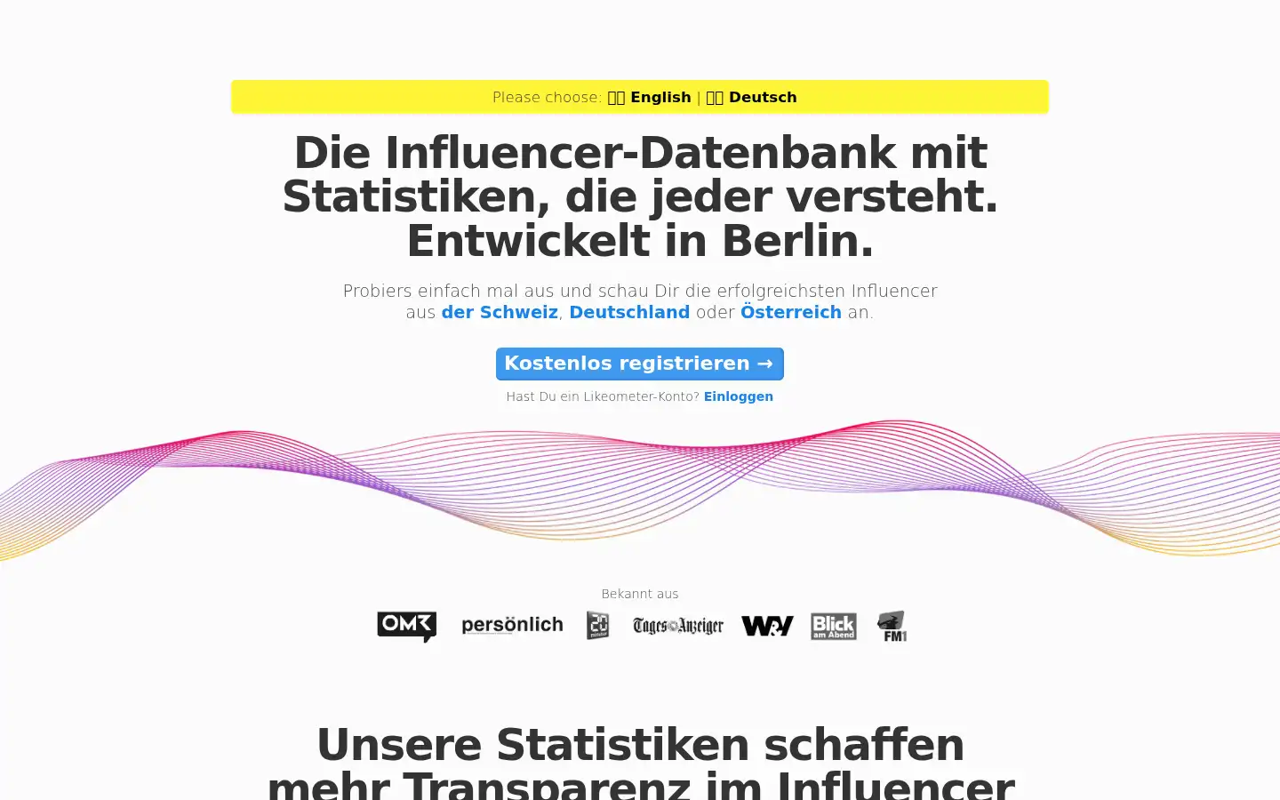 Screenshot of likeometer.co