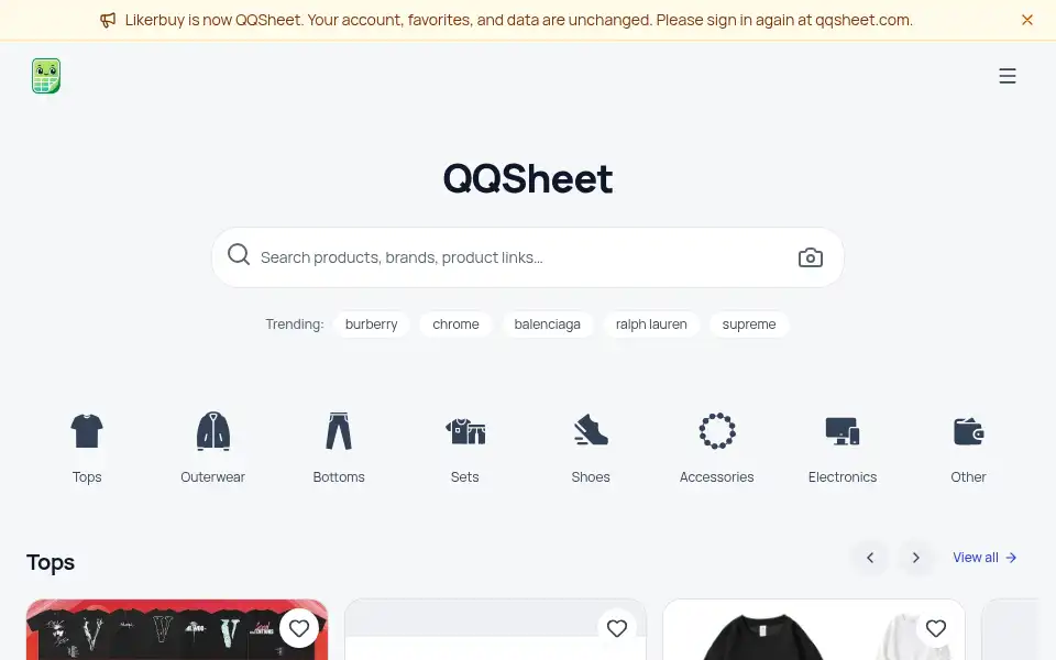 Screenshot of likerbuy.com