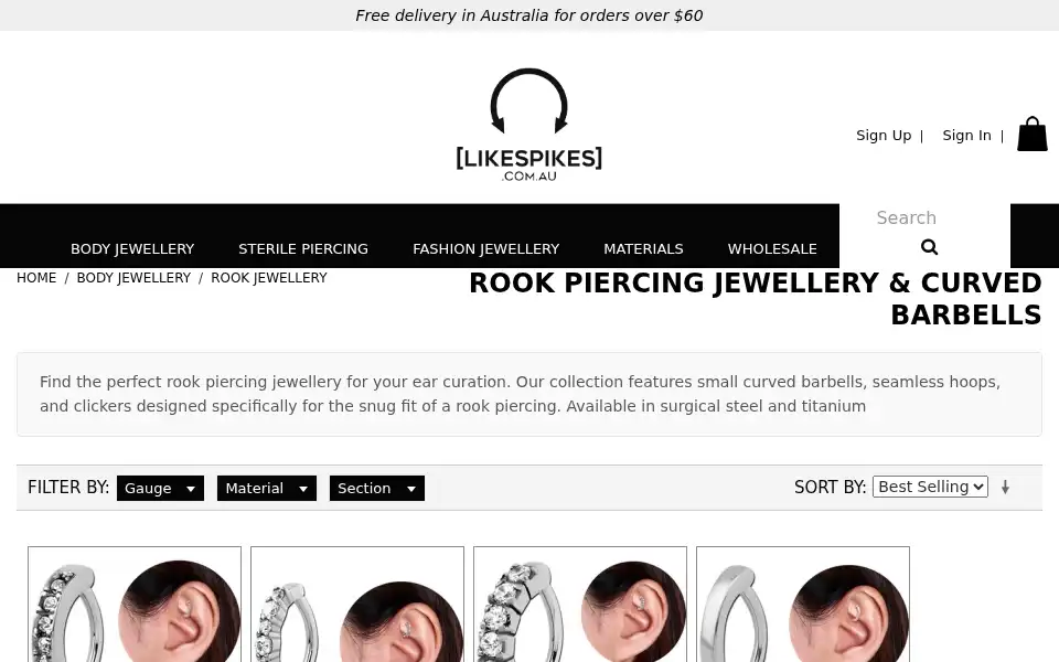 Screenshot of likespikes.com.au