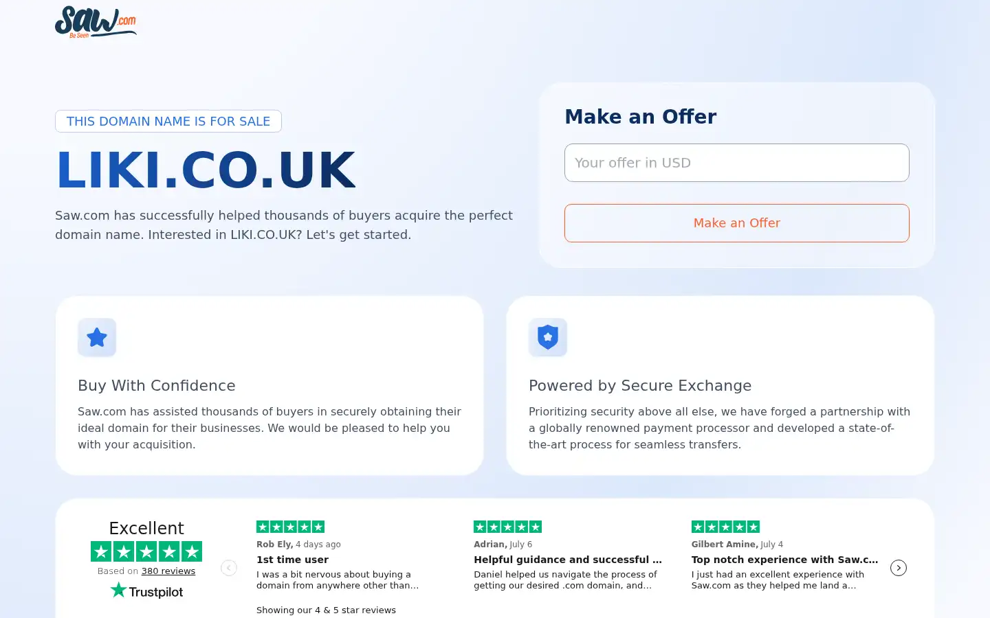Screenshot of liki.co.uk