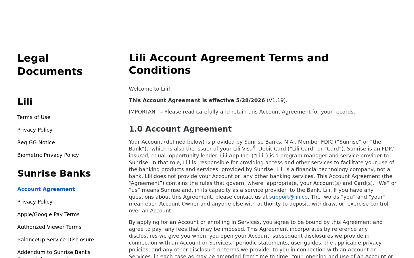 Screenshot of lili.co