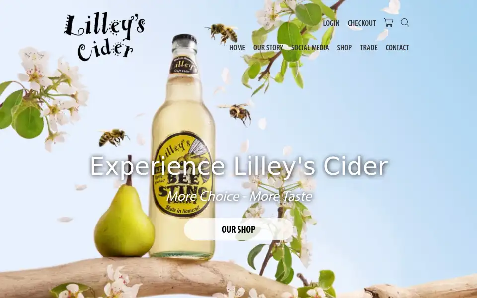 Screenshot of lilleyscider.co.uk