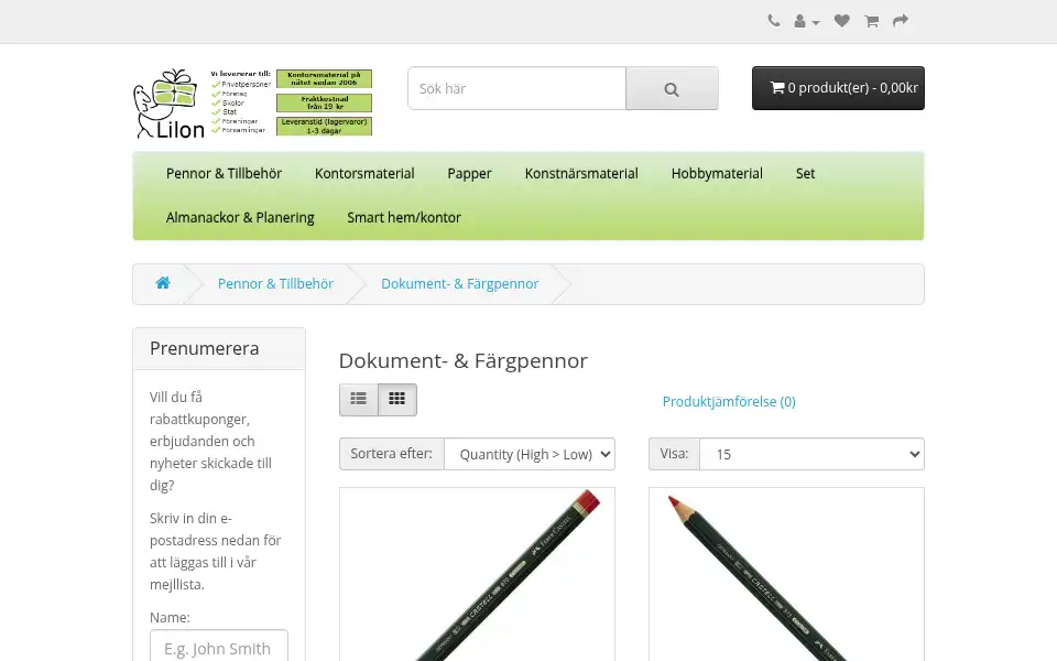 Screenshot of lilon.shop