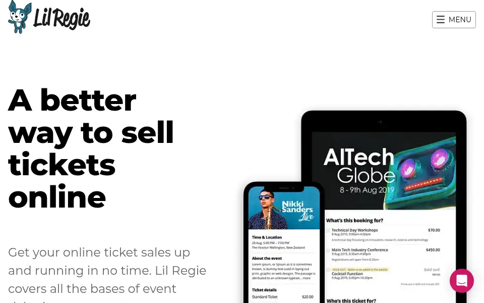 Screenshot of lilregie.com