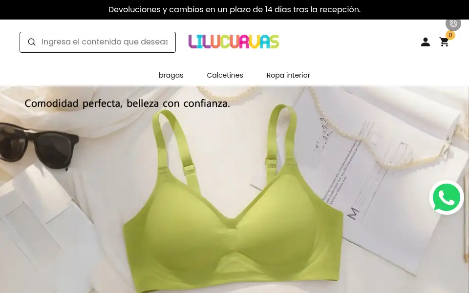 Screenshot of lilucurvas.com