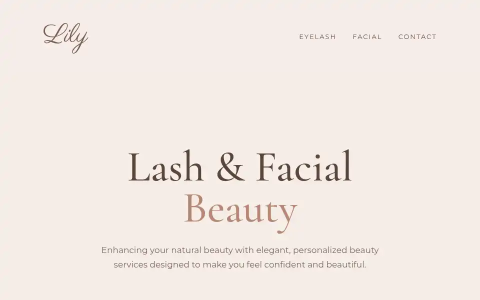 Screenshot of lilybeauty.org