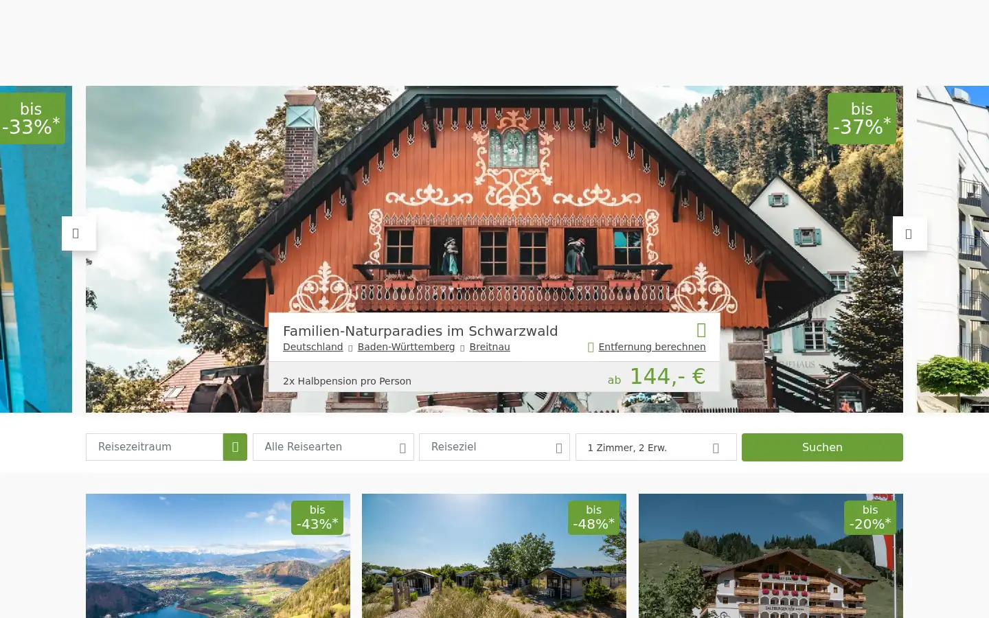 Screenshot of limango-travel.de