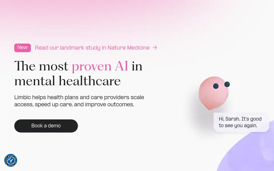 Screenshot of limbic.ai
