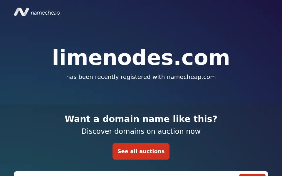 Screenshot of limenodes.com