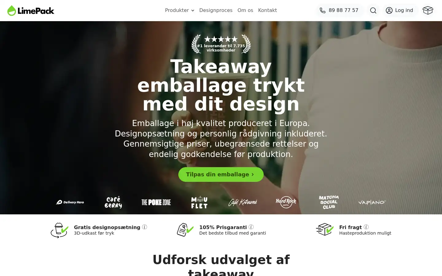 Screenshot of limepack.dk
