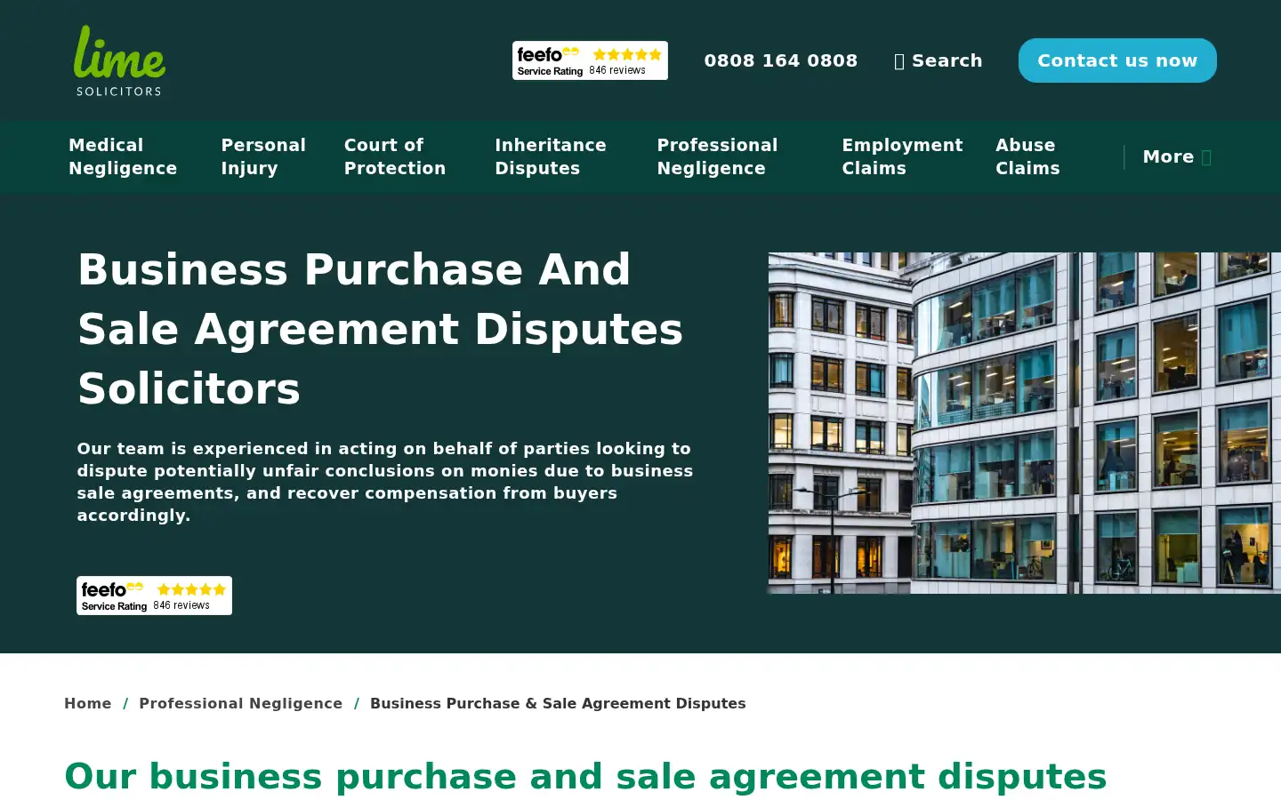 Screenshot of limesolicitors.co.uk
