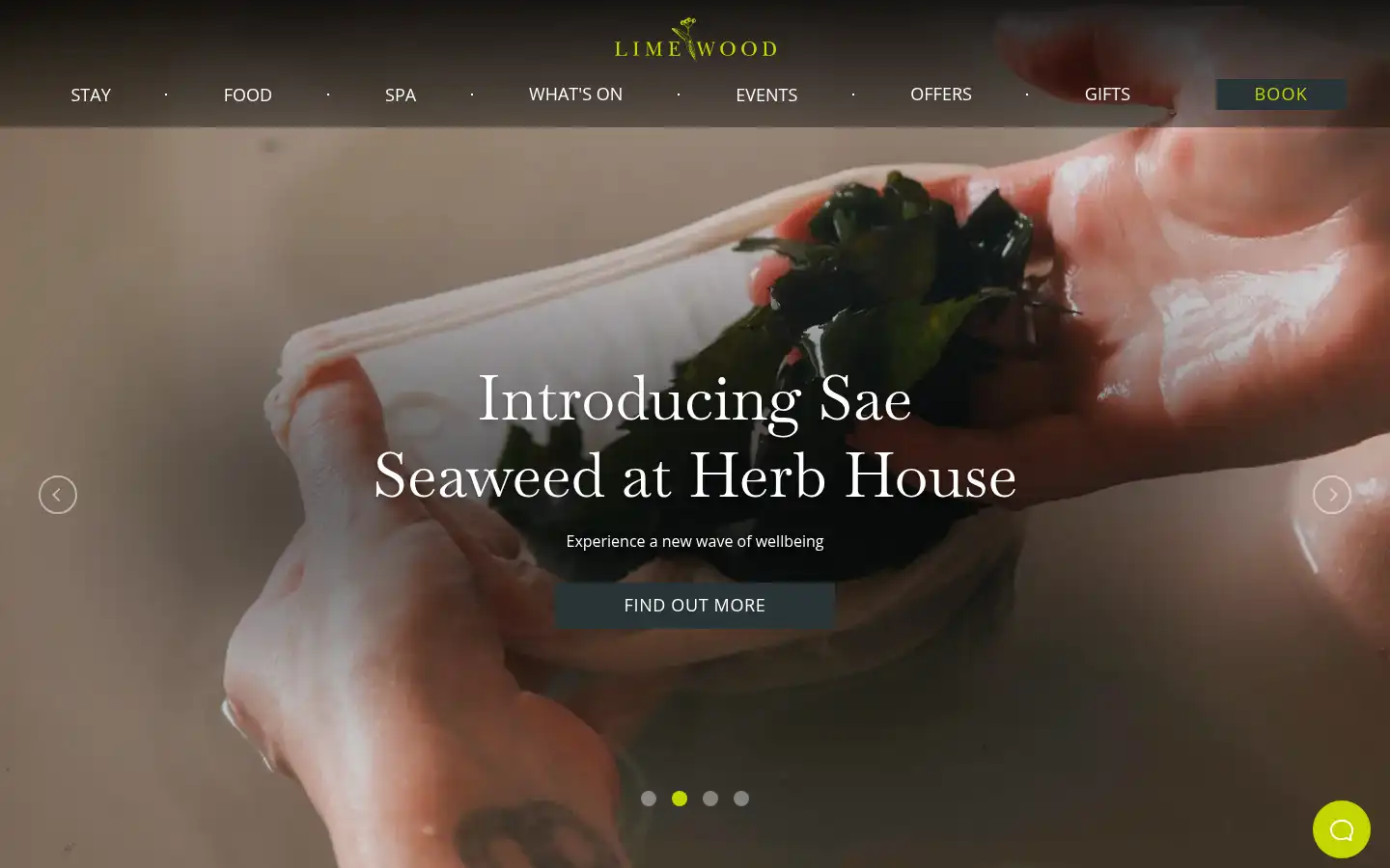 Screenshot of limewoodhotel.co.uk