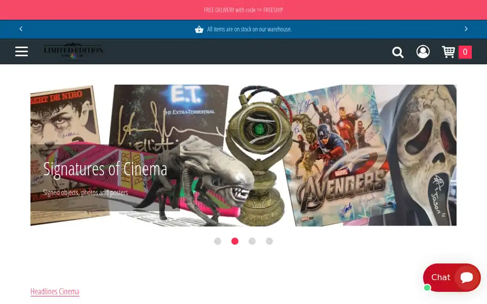 Screenshot of limited-edition-store.com