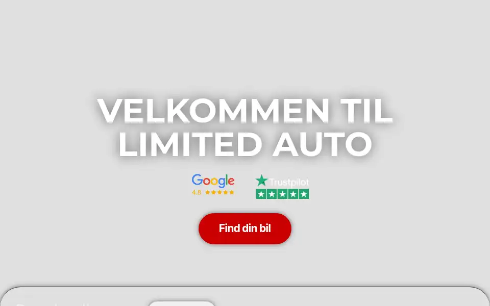 Screenshot of limitedauto.dk
