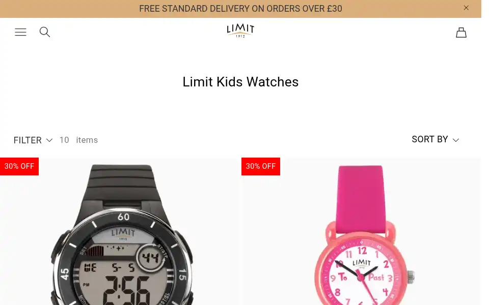 Screenshot of limitwatches.co.uk