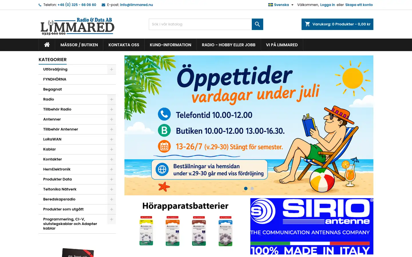 Screenshot of limmared.nu
