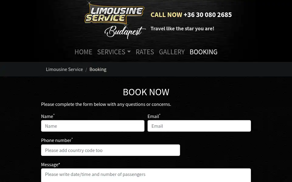 Screenshot of limo.hu
