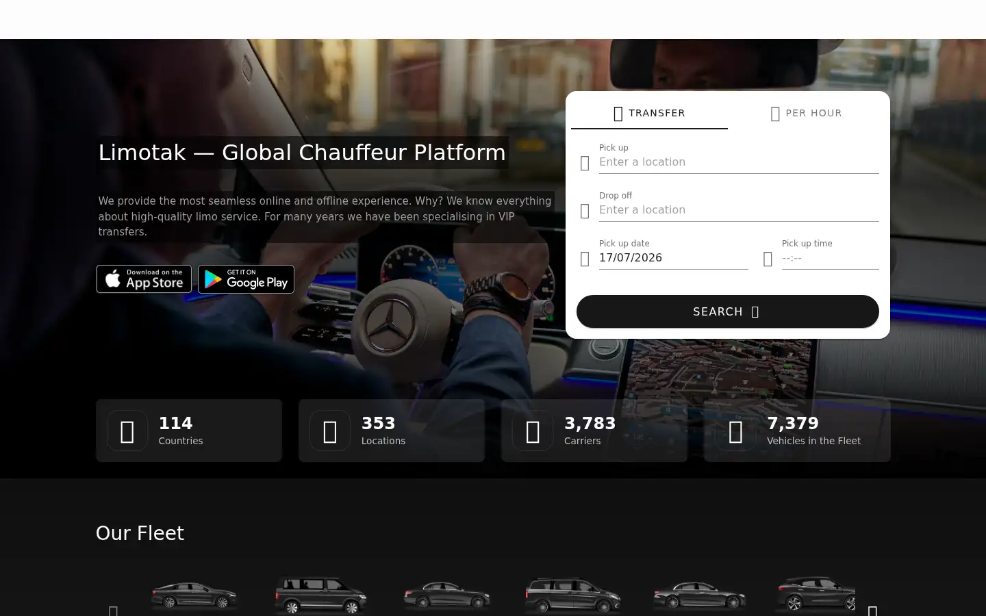 Screenshot of limotak.com