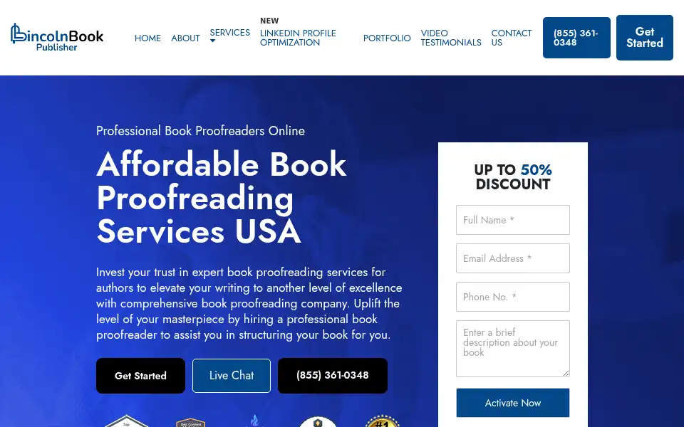 Screenshot of lincolnbookpublishers.com
