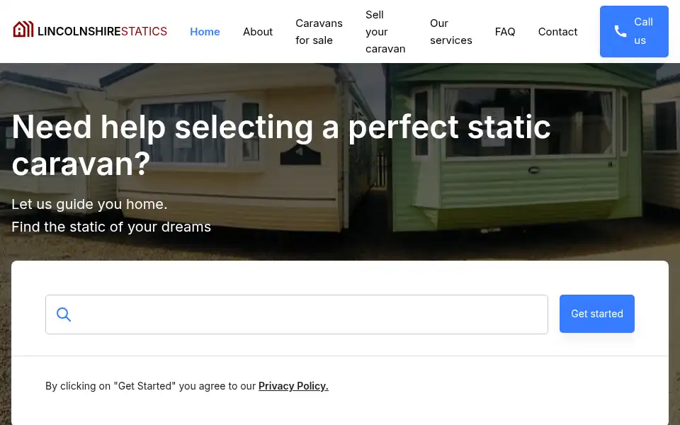 Screenshot of lincolnshirestatics.com