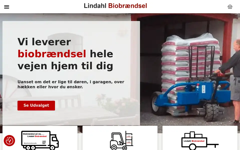 Screenshot of lindahlbio.dk