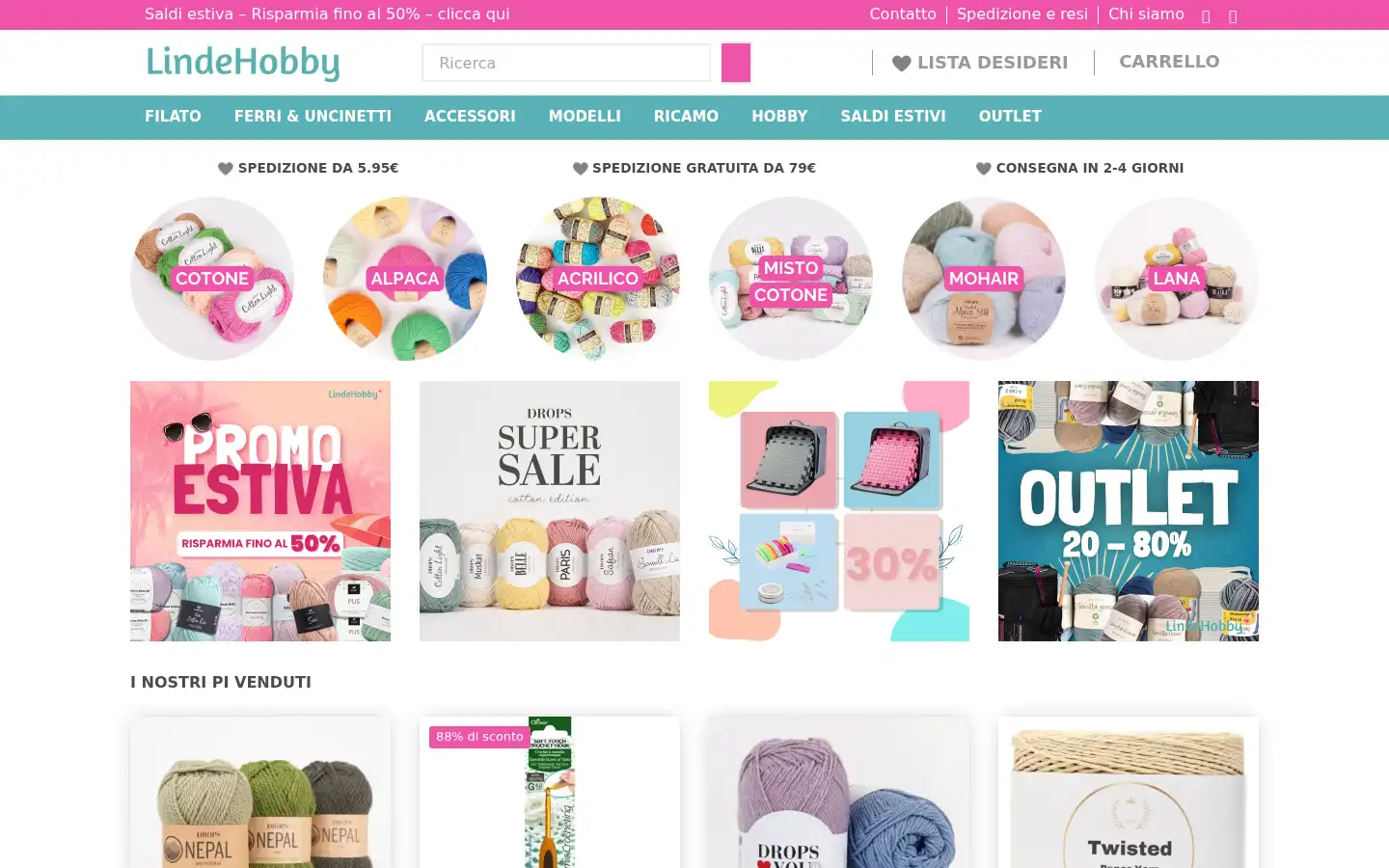 Screenshot of lindehobby.it