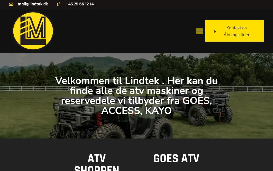 Screenshot of lindtek.dk