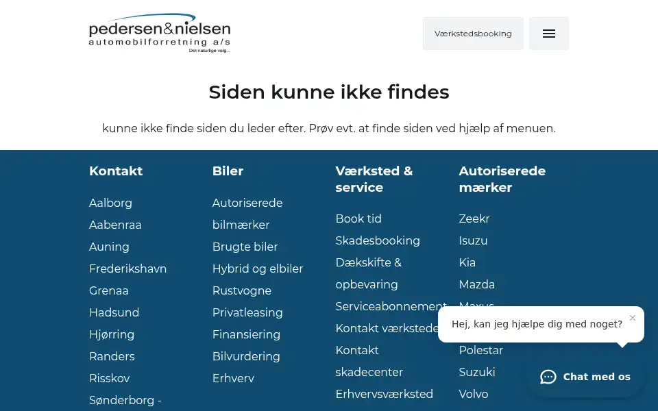 Screenshot of lindvang.dk