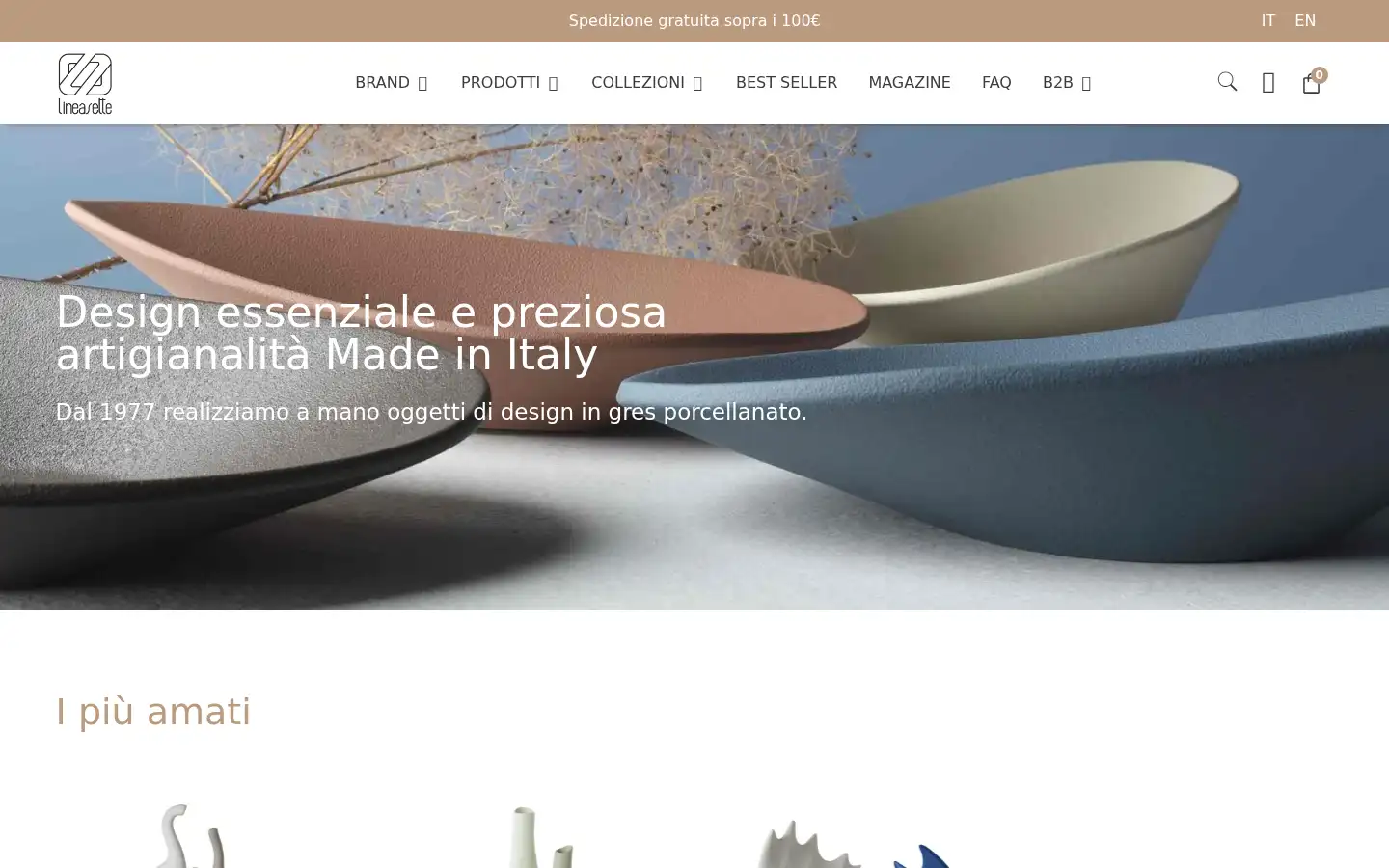 Screenshot of lineasette.com