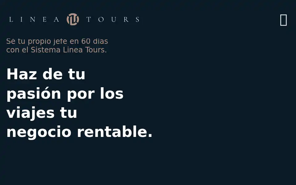 Screenshot of lineatours.com